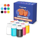7 Artists Stoffmalfarben Textilfarbe Waschmaschinenfest | Set aus 9x20ml |...
