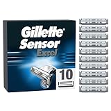Gillette Sensor Excel Rasierklingen, Klingen für Männer, 10 Original...