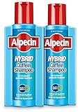 Alpecin Hybrid Coffein-Shampoo XXL - 2 x 375 ml - Haarshampoo für Männer...