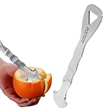 Orangenschäler aus Edelstahl, 304 Edelstahl Zitrusschäler für Orangen,...