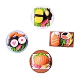 HEALSOPTHY 4 Stück Künstliche Sushi Deko Teilig Miniatur Japanische...