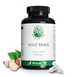 Wild Yams Kapseln - Hochdosiert: 1100mg pro Tagesdosis & 220 mg Diosgenin...
