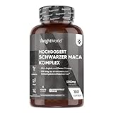 Maca Kapseln - 5550mg pro Kapsel - 6 Monate Vorrat - Schwarzer & Gelber...