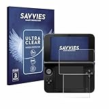 Savvies 6 Stück Schutzfolie für Nintendo 3DS XL SPM7800...