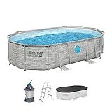 Bestway Power Steel Swim Vista Series Frame Pool Komplett-Set mit...