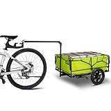 Tmz Fahrradanhänger mit 125L Tragplattform，Lastenanhänger mit Kupplung,...