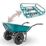 Extol Industrial elektrische Schubkarre mit Akku I Motorschubkarre Plus...
