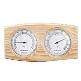 Sauna Raum Holz Thermometer Hygrometer Dampf Sauna Raumthermometer...