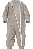 Fuchs & Kiwi Walkoverall Baby Mädchen - Natur Schurwolle & Jersey Futter...