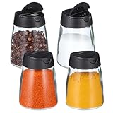 BESTonZON 12er Set Gewürzgläser mit Doppeldeckel – Elegante Salz...