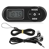 UKW-Radio, Tragbarer -1,1-Zoll-LCD-Digital-UKW-Radio-Musik-Player Schwarz...