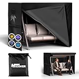 HICOVER Hollywoodschaukel Abdeckung 2 Sitzer Wasserdicht Winterfest...