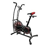 Ultrasport Unisex – Erwachsene Air Bike Fahrrad, Schwarz/Silber/Rot,...