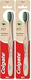 Colgate Handzahnbürste mit Bambuskohle, weiche Borsten, 1 Stück,...