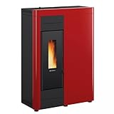 Extraflame X1282600 Virna Idro wasserführender Pelletofen Bordeaux/A++