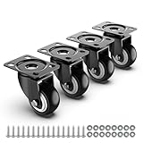 HOLKIE 50mm Möbelrollen - 250kg Gesamtkapazität - 4er Set...
