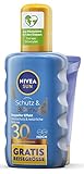 NIVEA SUN Schutz & Bräune Sonnenspray LSF 30 inkl. gratis Reisegröße...