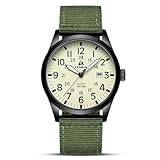LN LENQIN Herren Militär Uhr - 30M Wasserdichte Armbanduhr, Analog Quarz...