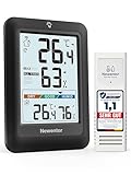 Newentor MAX MIN Thermometer innen außen 24/48 Std./alle Zeiten -...