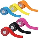 KOSHIFU 6 Rollen Kinesiotapes 5cm x 5m Kinesiologie Tape Elastische Kinesio...