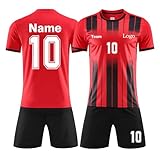 Personalisiertes Fußball Trikots, Kinders Erwachsene Fusstball...