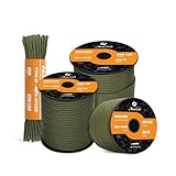 Abma Cord Paracord 550 4mm 15M 100% Nylon Seil Typ III Schnur mit 7 Kern...