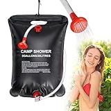 Inoamity Solar-Duschtasche, tragbar, 20 l, Camping, schnelle Erwärmung auf...