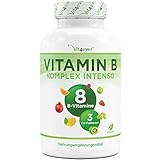 Vitamin B Komplex - 240 Kapseln (8 Monate) - Bis zu 10-fach höher dosiert...