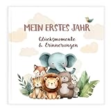 HuBorns - Babyalbum Erstes Jahr bis 5 zum Einkleben von Fotos und...