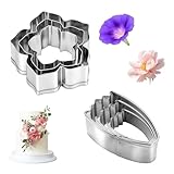 14 Stück Ausstechform Tropfen Ausstecher Rosenblüten Ausstechformen...