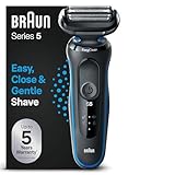 Braun Series 5 Elektrorasierer, EasyClean Rasierer Herren, Wet & Dry,...