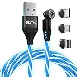 Statik GloBright 360 Magnetisches LED-Ladekabel, USB C, Leuchtendes...