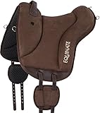 Equinate Reitpad Newfield aus synthetischem Wildleder Pony Braun - Bareback...