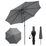 Sekey Sonnenschirm 300cm mit UV50+ Schutz, Wasserabweisend Gartenschirm mit...