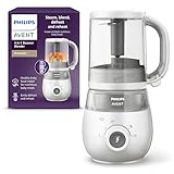 Philips Avent 4-in-1 Dampfgarer mit Mixer Premium, Babynahrungszubereiter,...