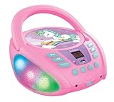 Lexibook Einhorn- Bluetooth-CD-Player für Kinder - Tragbar, Lichteffekte,...