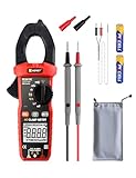 XEAST Stromzange Multimeter, True-RMS 4000 Zähl Auto Range Strommesszange,...