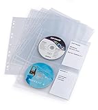 Durable CD/DVD Hüllen Cover Light M, Packung à 10 Taschen, transparent,...