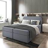 EURO-MOEBEL Bett Doppelbett Boxspringbett SENO Topper Visco + 2...