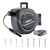 XPOtool Schlauchtrommel, Wand Schlauchbox mit Aufroll-Automatik und 20m...