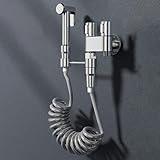 NEIQIUWING Hygienischer Bidet-Duschkopf für Toilette mit doppeltem Auslass...
