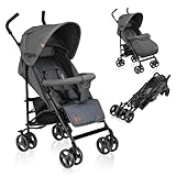 LIONELO Elia Buggy Klein Zusammenklappbar Kinderwagen Bis 15 Kg, Rücken...