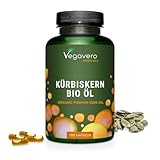 Bio Kürbiskernöl Kapseln | Premium: Kürbiskernöl kaltgepresst | Keine...