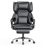 naspaluro Chefsessel Bürostuhl mit Fußstütze, Schreibtischstuhl...
