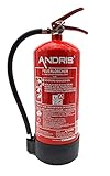Orig. ANDRIS® Wasser-Feuerlöscher 6L A mit Manometer inkl. Wandhalterung,...