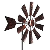 Csafyrt Windmühle für Hof 28.7x9.5 Metall Yard Wind Spinner wasserdichte...