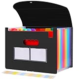 Diboniur Fächermappe A4 Dokumentenmappe mit 12 Fächer, Aktenordner...