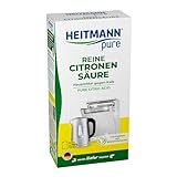 HEITMANN pure Reine Citronensäure: Ökologischer Bio-Entkalker - Pulver,...