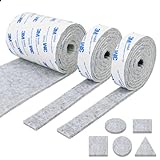 Vicloon Filzgleiter Selbstklebend, 3 Rollen Filz Selbstklebende(120 * 10cm...