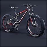 Mountainbikes Männer 26 Zoll Erwachsene Fettreifen Mountainbike mit voller...